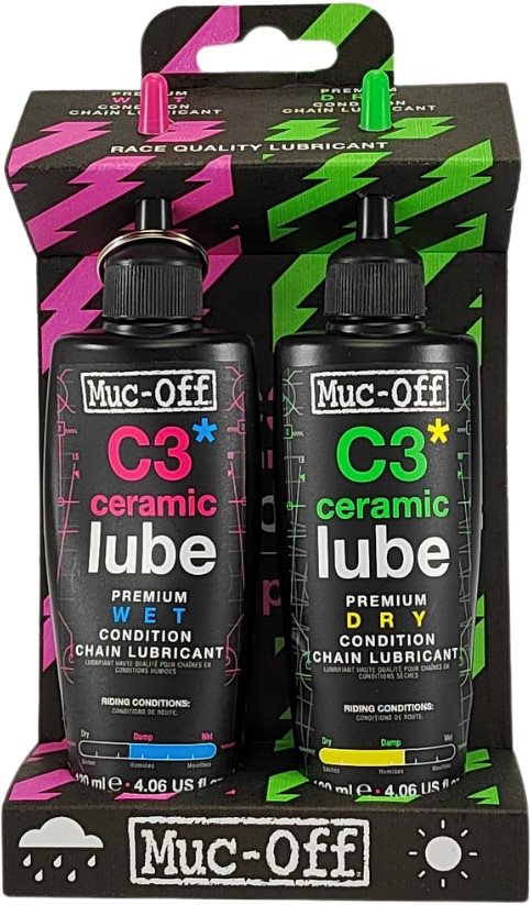 Muc-Off C3 Wet and Dry lube 2x 120ml Mazivo na řetěz