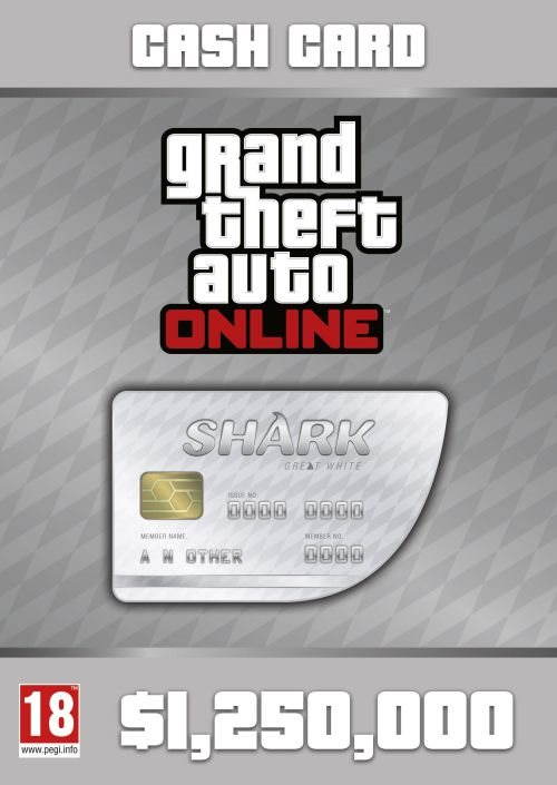 Grand Theft Auto V (GTA 5): Great White Shark Card (PC) DIGITAL...