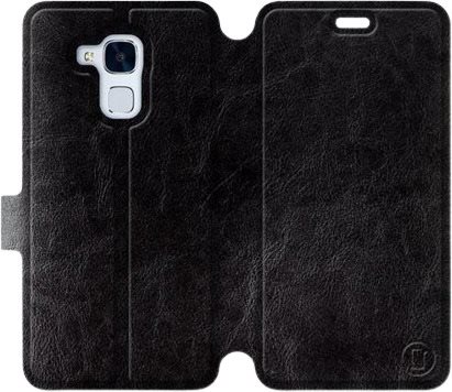 Flip pouzdro na mobil Honor 7 Lite v provedení  Black&Gray s šedým...