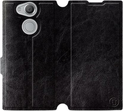 Flip puzdro na mobil Sony Xperia XA2 vo vyhotovení Black & Gray so...