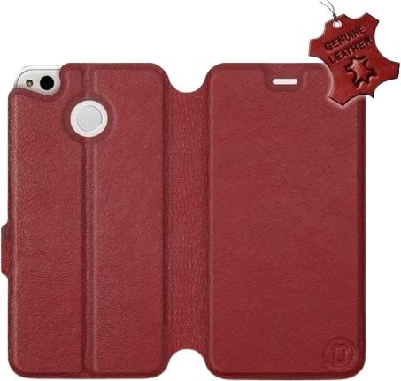 Flip puzdro na mobil Xiaomi Redmi 4X – Tmavo červené – kožené –...