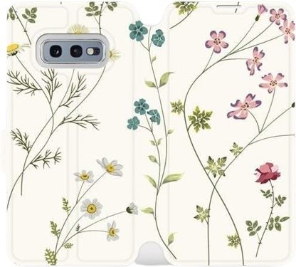 Flipové puzdro na mobil Samsung Galaxy S10e – MD03S Tenké rastlinky...