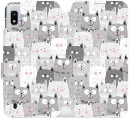 Flipové puzdro na mobil Samsung Galaxy A10 – M099P Mačičky Kryt na...