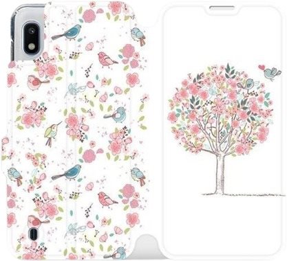 Flipové puzdro na mobil Samsung Galaxy A10 – M120S Strom a vtáky...
