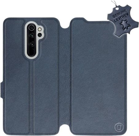 Flip puzdro na mobil Xiaomi Redmi Note 8 Pro – Modré – kožené –...