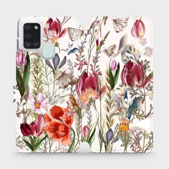 Flip puzdro na mobil Samsung Galaxy A21S – MP01S Rozkvitnutá lúka...