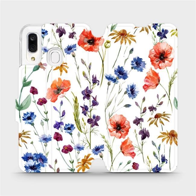 Flip puzdro na mobil Samsung Galaxy A40 – MP04S Lúčne kvety Kryt na...