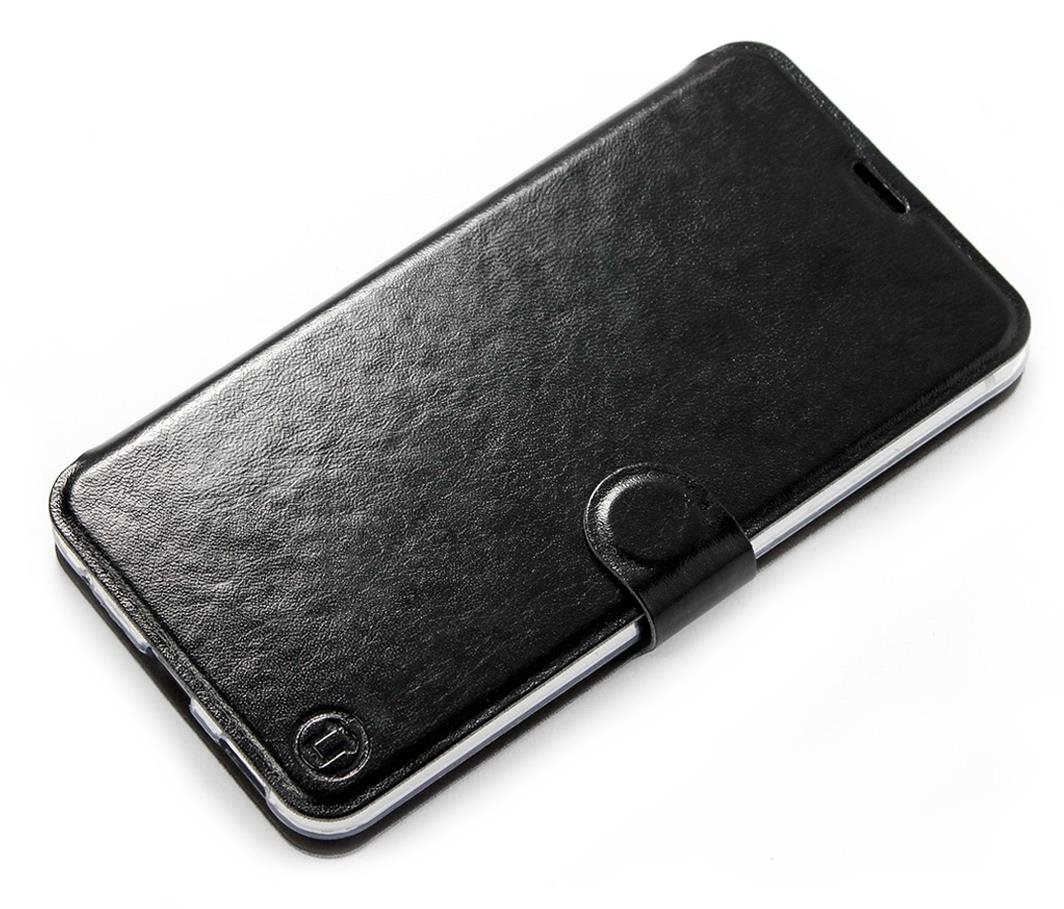 Mobiwear flip puzdro na Motorola Moto E40 – Black & Gray Puzdro na...