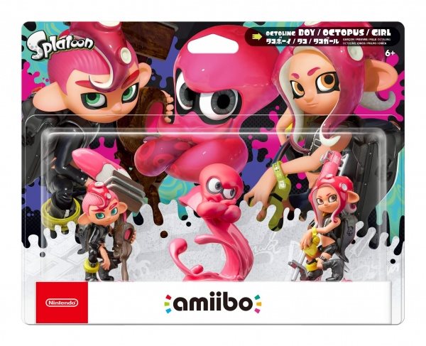 Amiibo Splatoon Octoling 3-Pack Figurka