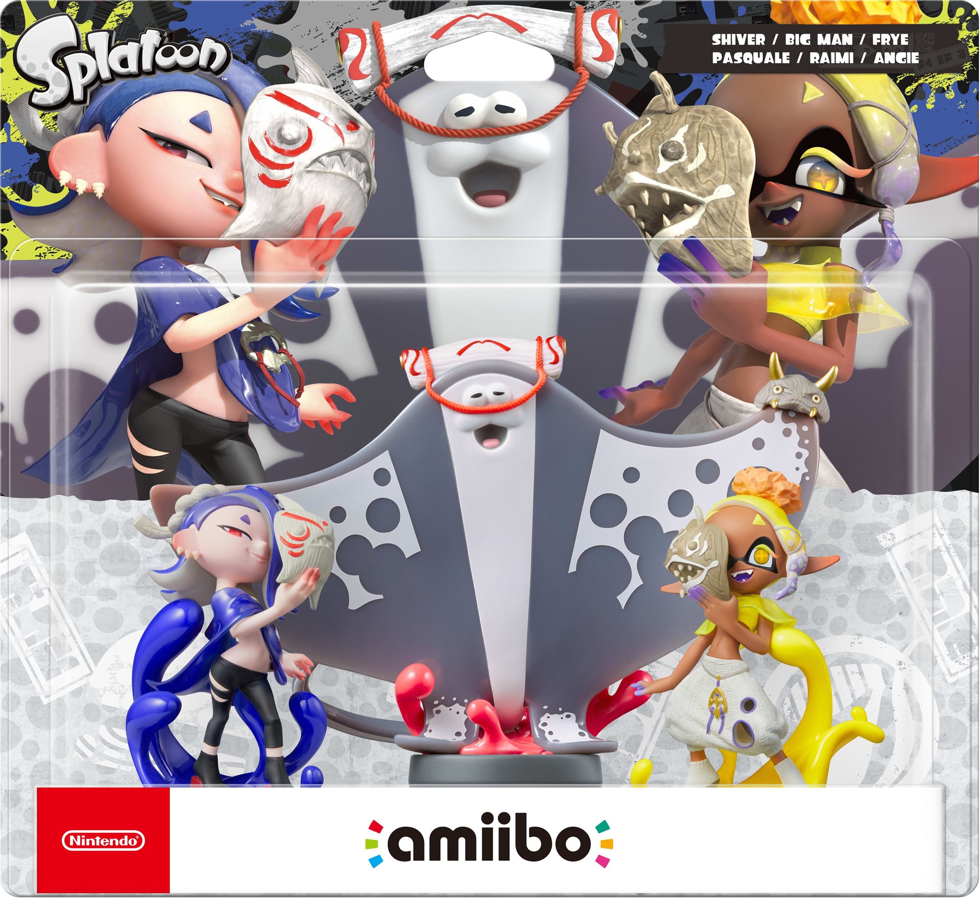 Amiibo Splatoon 3 (Shiver, Frye and Big Man) Figurka