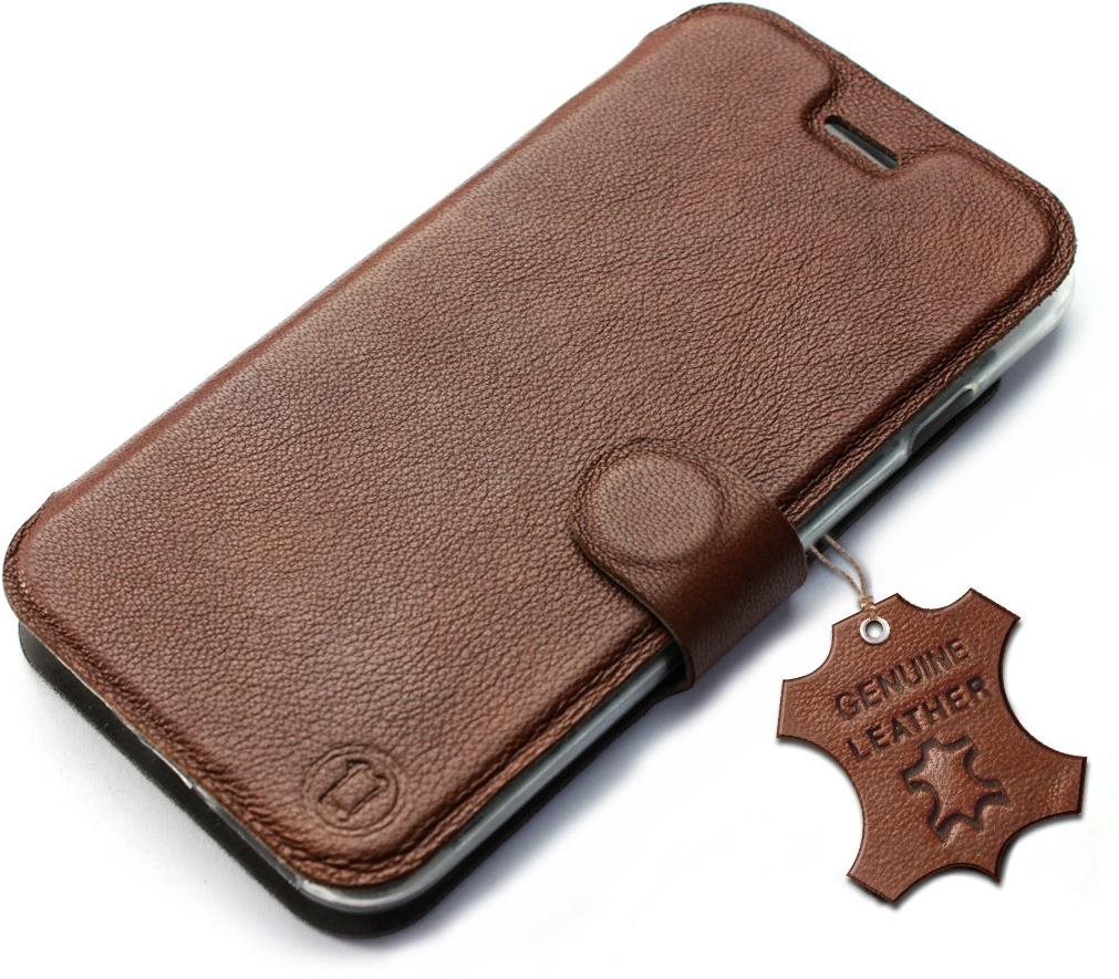 Mobiwear kožené flip na Motorola Edge 30 Neo – Hnedé Puzdro na mobil