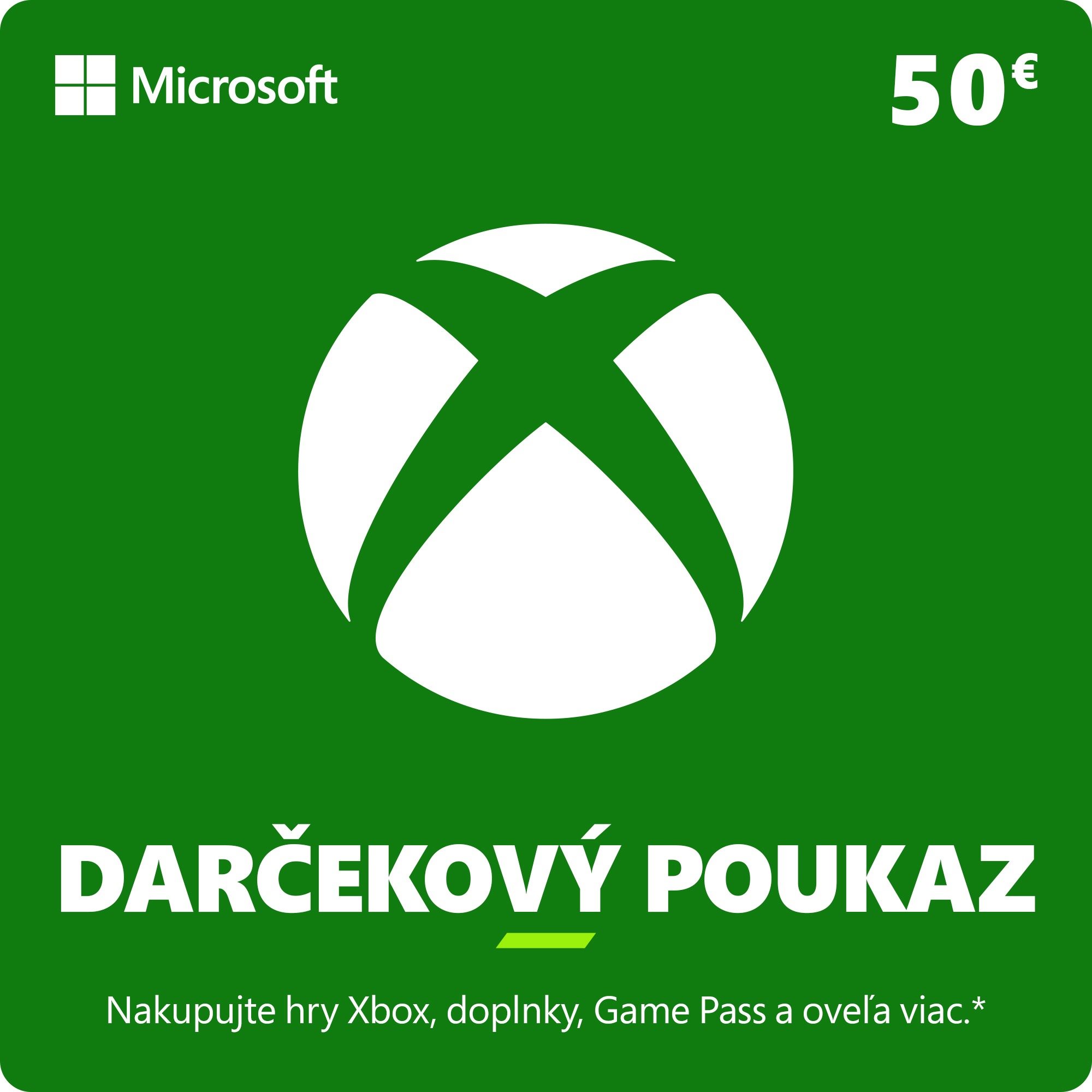 Xbox Live Geschenkkarte im Wert von 50 Eur Prepaid-Karte