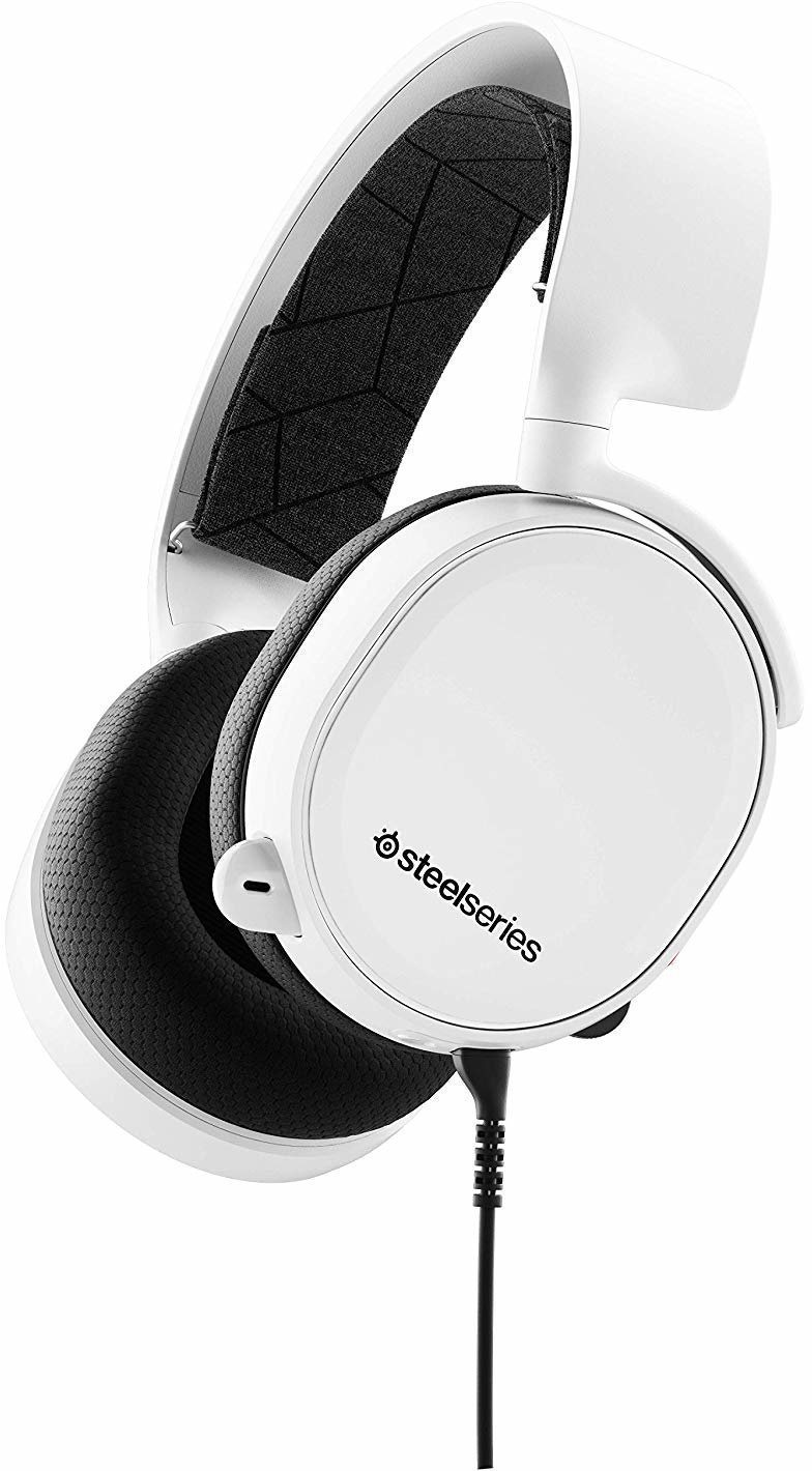 SteelSeries Arctis 3, White Gaming Headphones