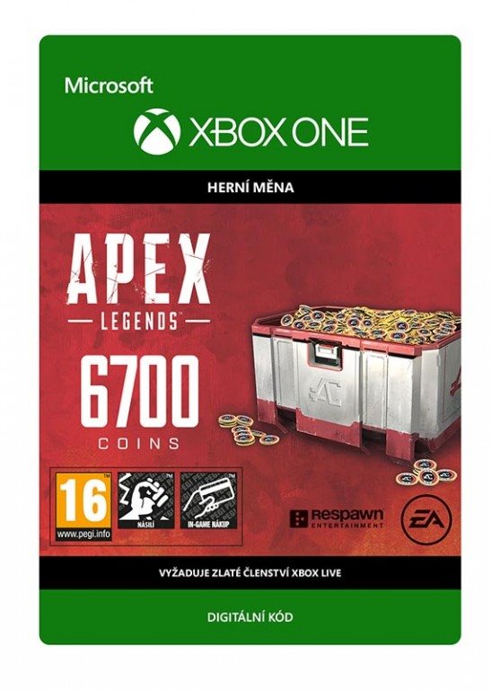 APEX Legends: 6700 Coins - Xbox One Digital Gaming-Zubehör