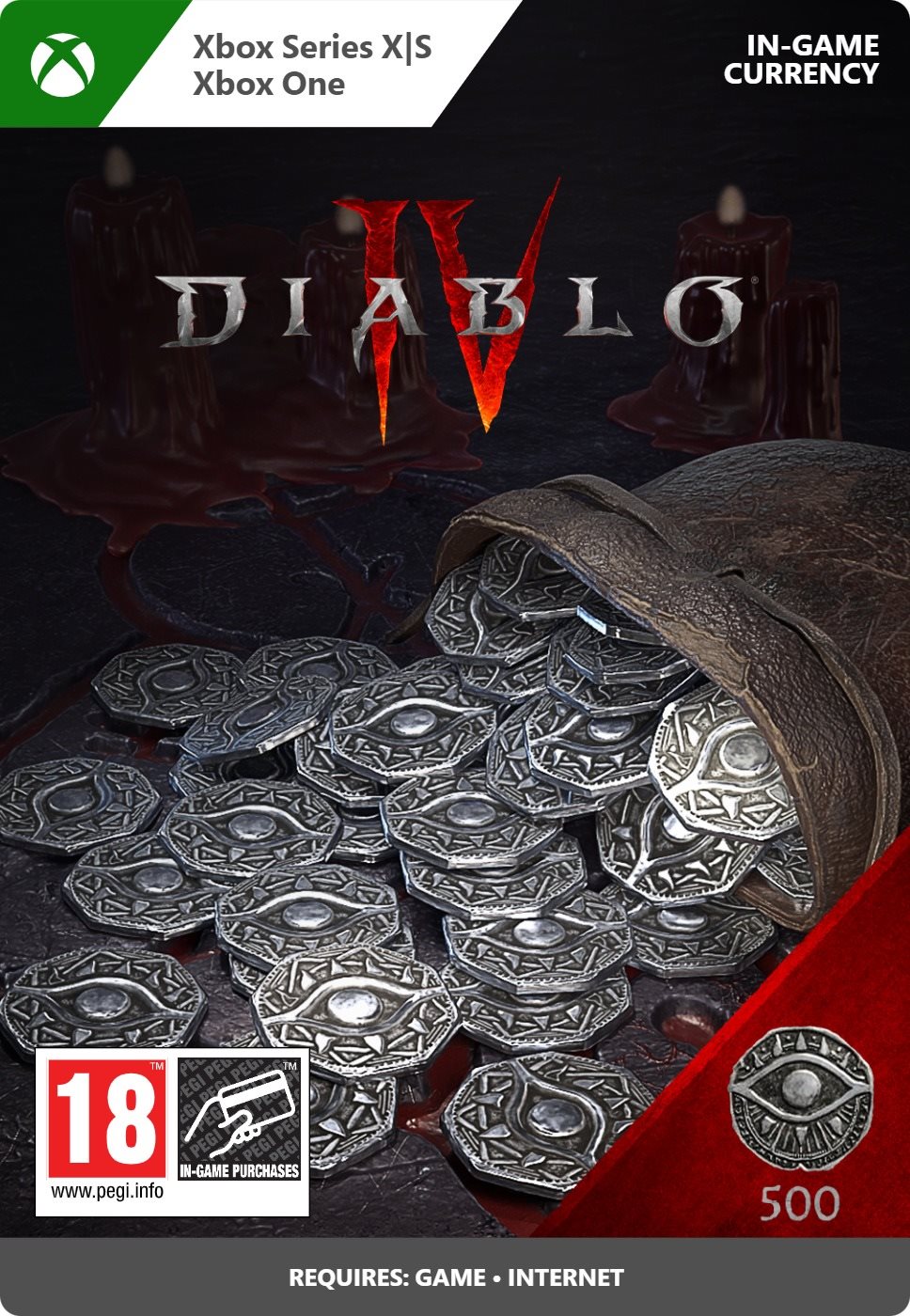 Diablo IV: 500 Platinum - Xbox Digital Videójáték kiegészítő