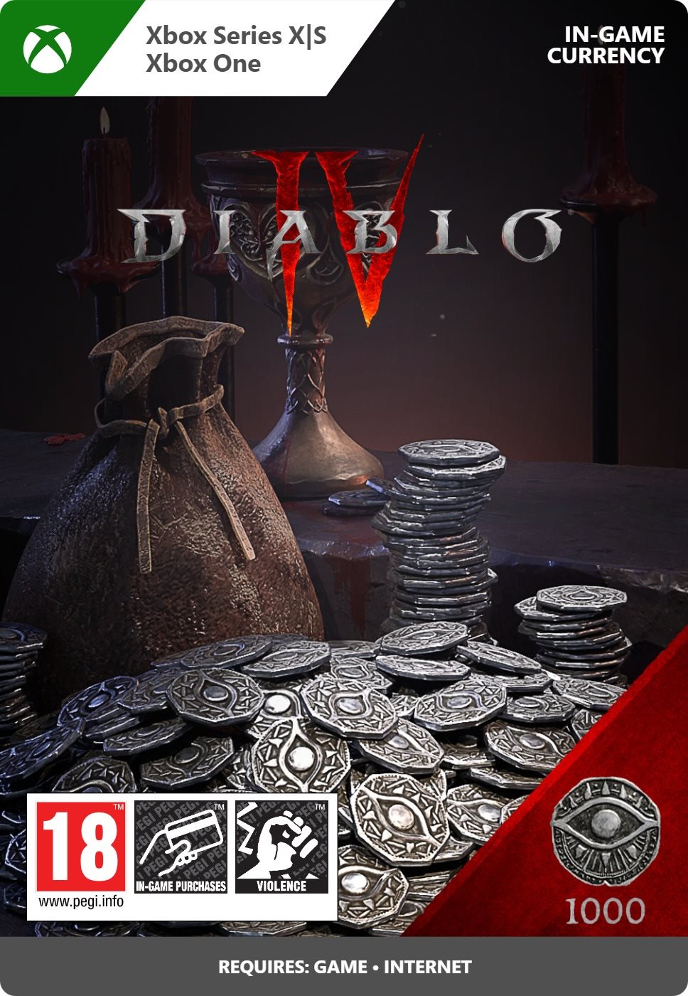 Diablo IV: 1,000 Platinum - Xbox Digital Videójáték kiegészítő