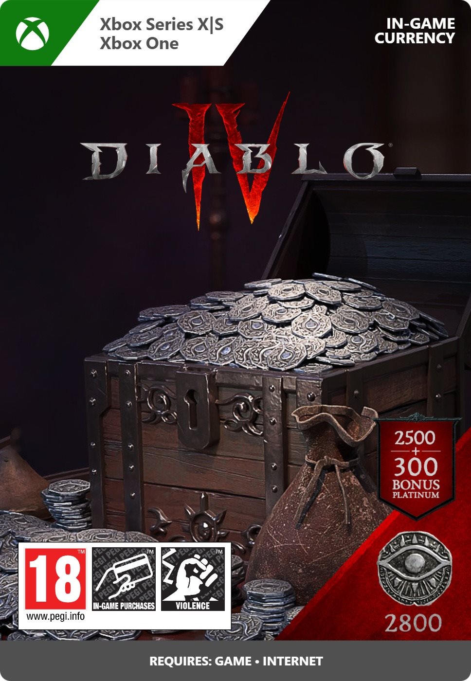 Diablo IV: 2,800 Platinum - Xbox Digital Videójáték kiegészítő