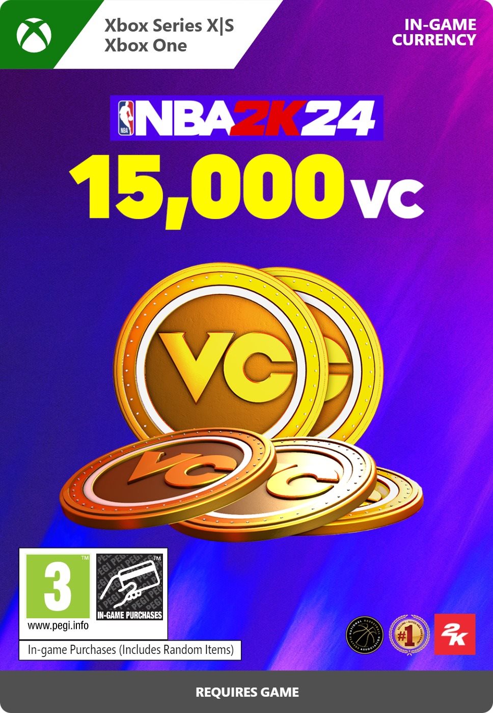 NBA 2K24 - 15,000 VC POINTS - Xbox Digital Gaming-Zubehör