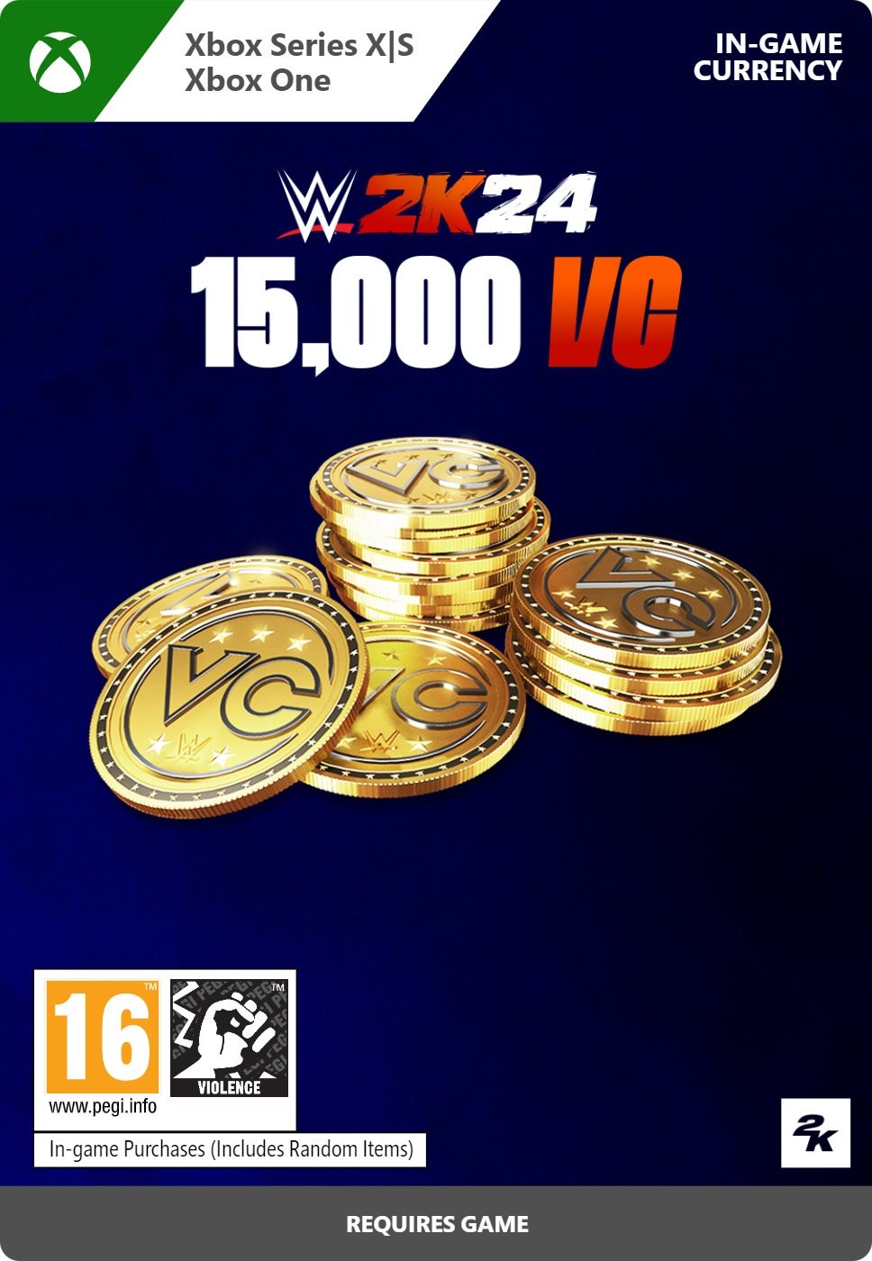 WWE 2K24: 15,000 VC Pack - Xbox DIGITAL Videójáték kiegészítő