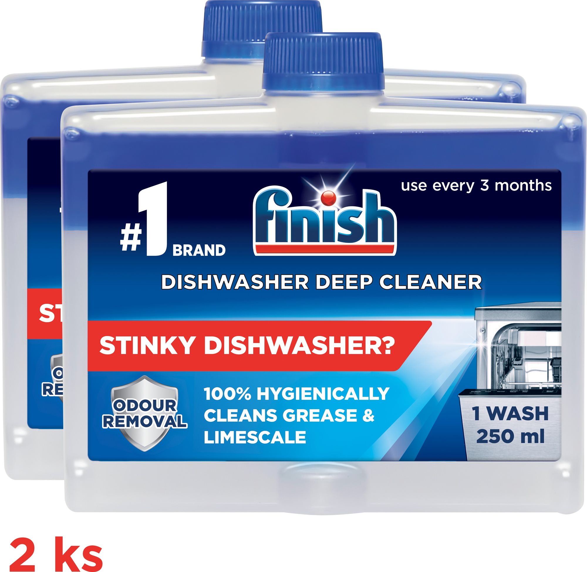 FINISH Čistič umývačky 250 ml DUO Čistič umývačky riadu