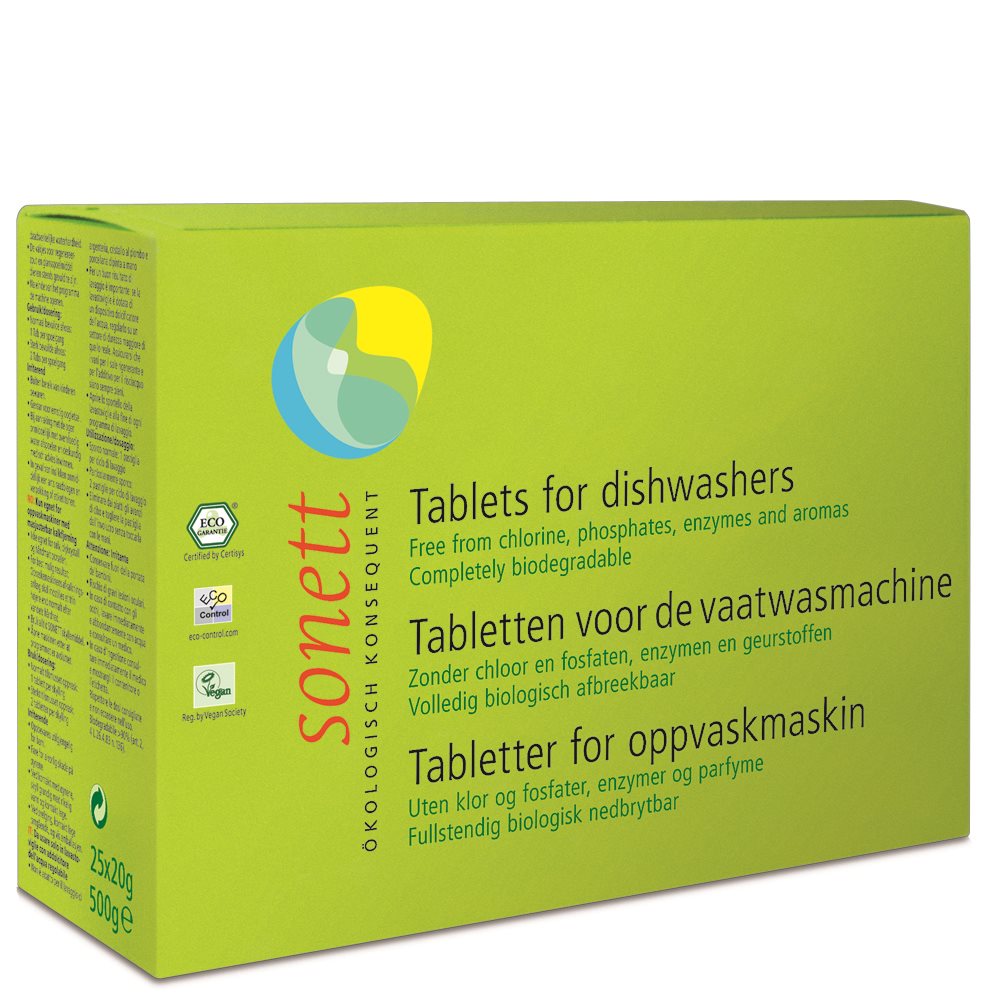 SONETT Tablets For Dishwaschers (25 ks) Ekologické tablety do...