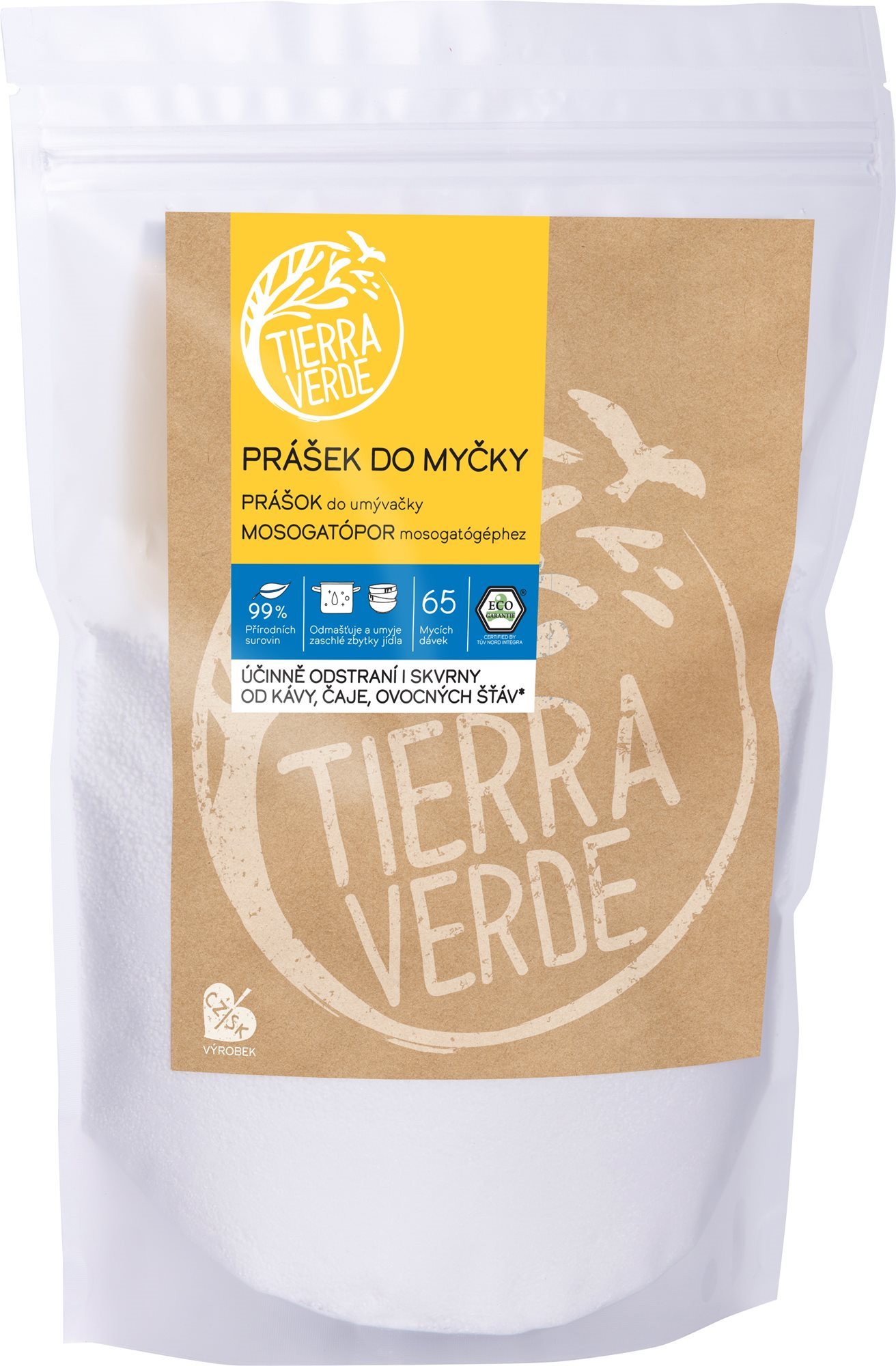 TIERRA VERDE Prášek do myčky (sáček 1 kg) Prášek do myčky