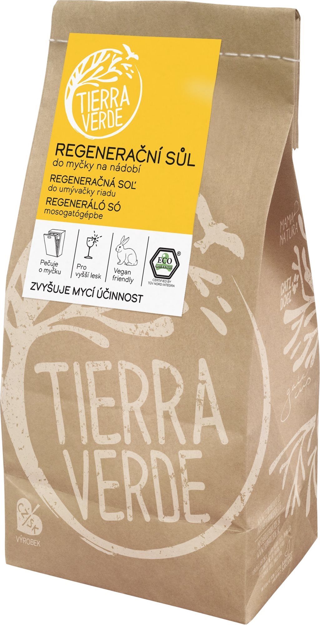 TIERRA VERDE Sůl do myčky (papírový sáček 2 kg) Sůl do myčky