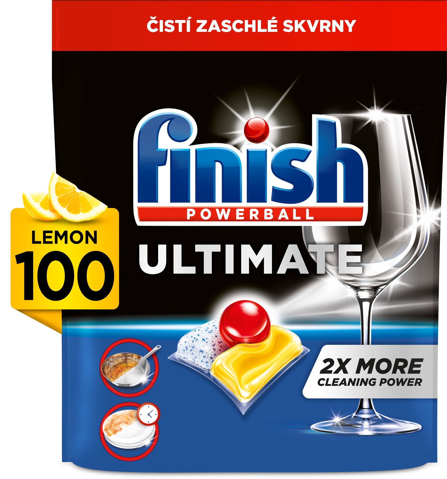 FINISH Ultimate All in 1 Lemon Sparkle 100 db Mosogatógép tabletta