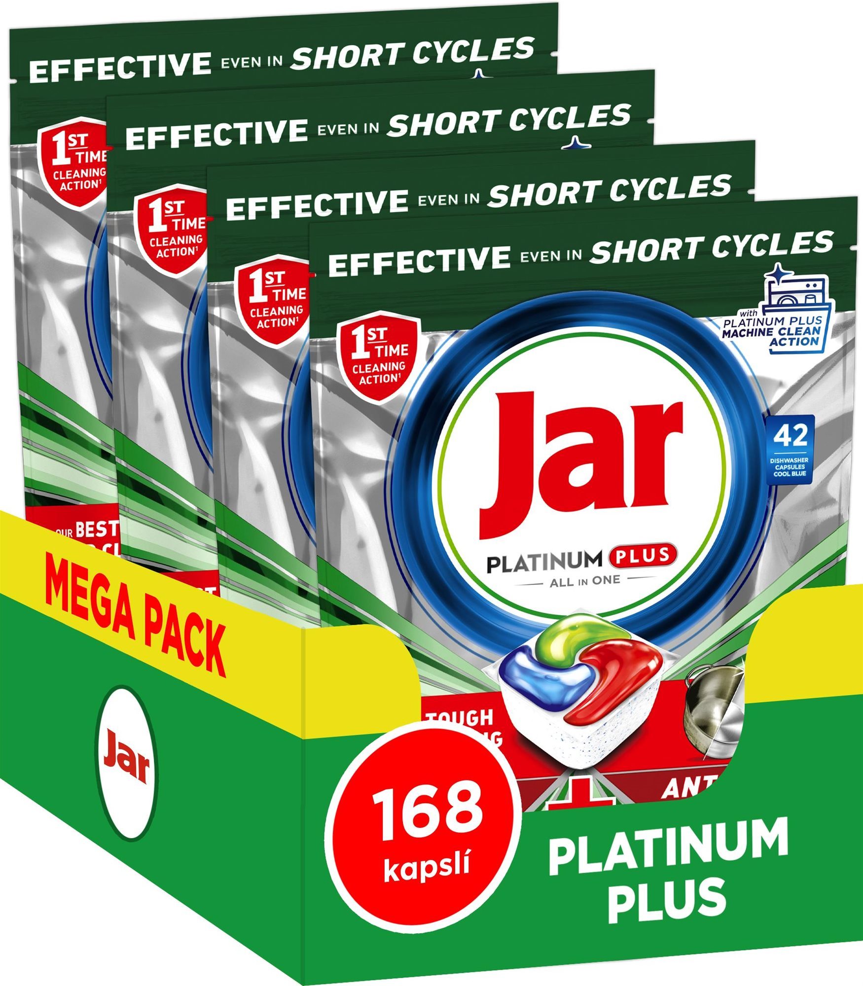 JAR Platinum Plus Quickwash 168 ks Tablety do umývačky