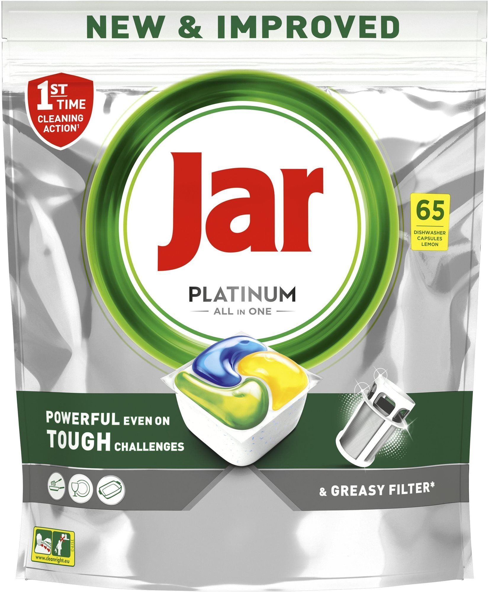 JAR Platinum Lemon 65 ks Tablety do myčky