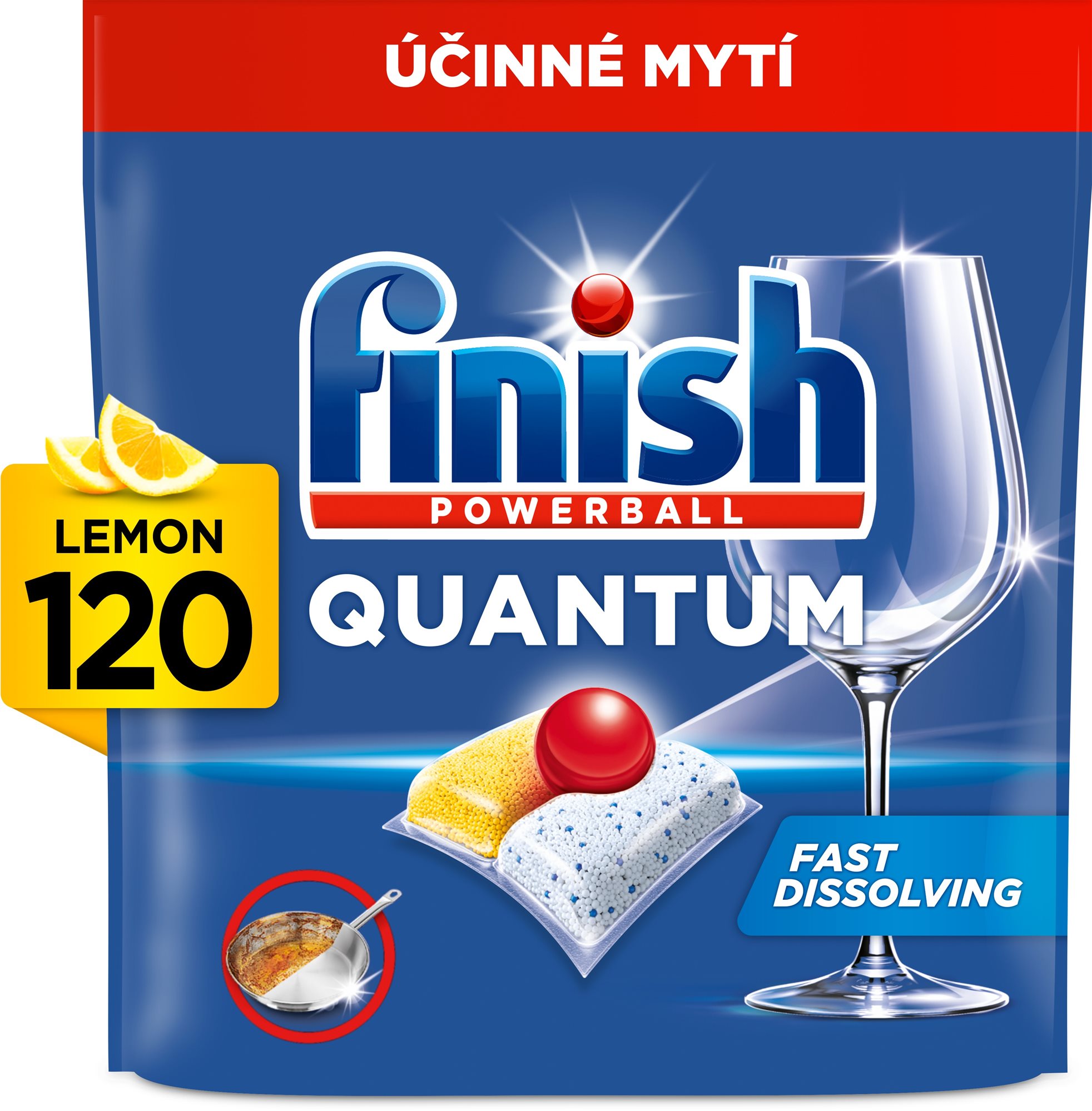 Finish Quantum All in 1 Lemon Sparkle 120 db Mosogatógép tabletta
