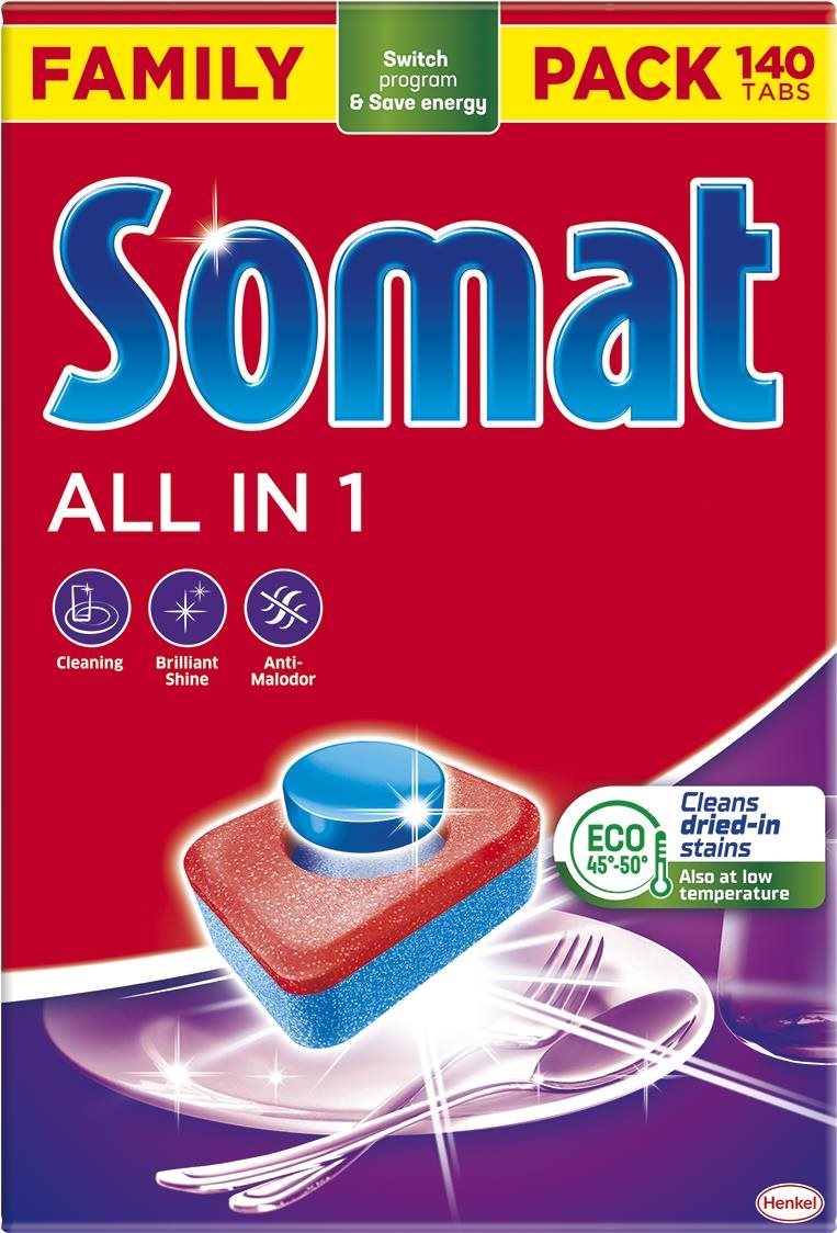 SOMAT All-in-1, 140 db Mosogatógép tabletta
