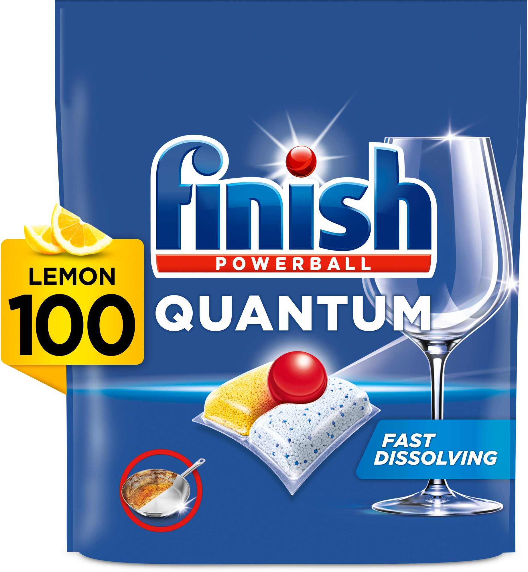 Finish Quantum All in 1 Lemon Sparkle 100 db Mosogatógép tabletta
