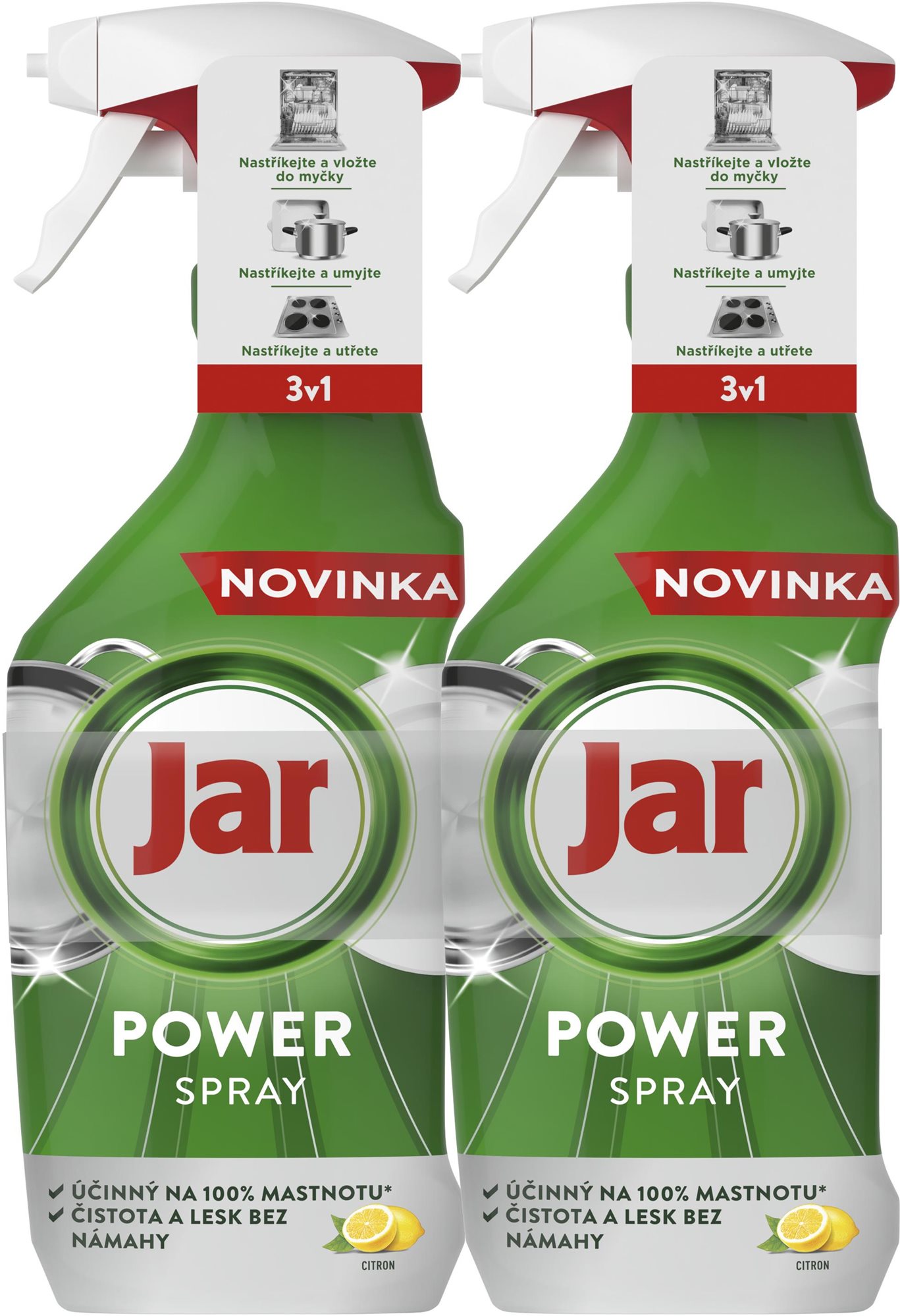 JAR Power Spray 3v1 2 × 500 ml Čistič myčky