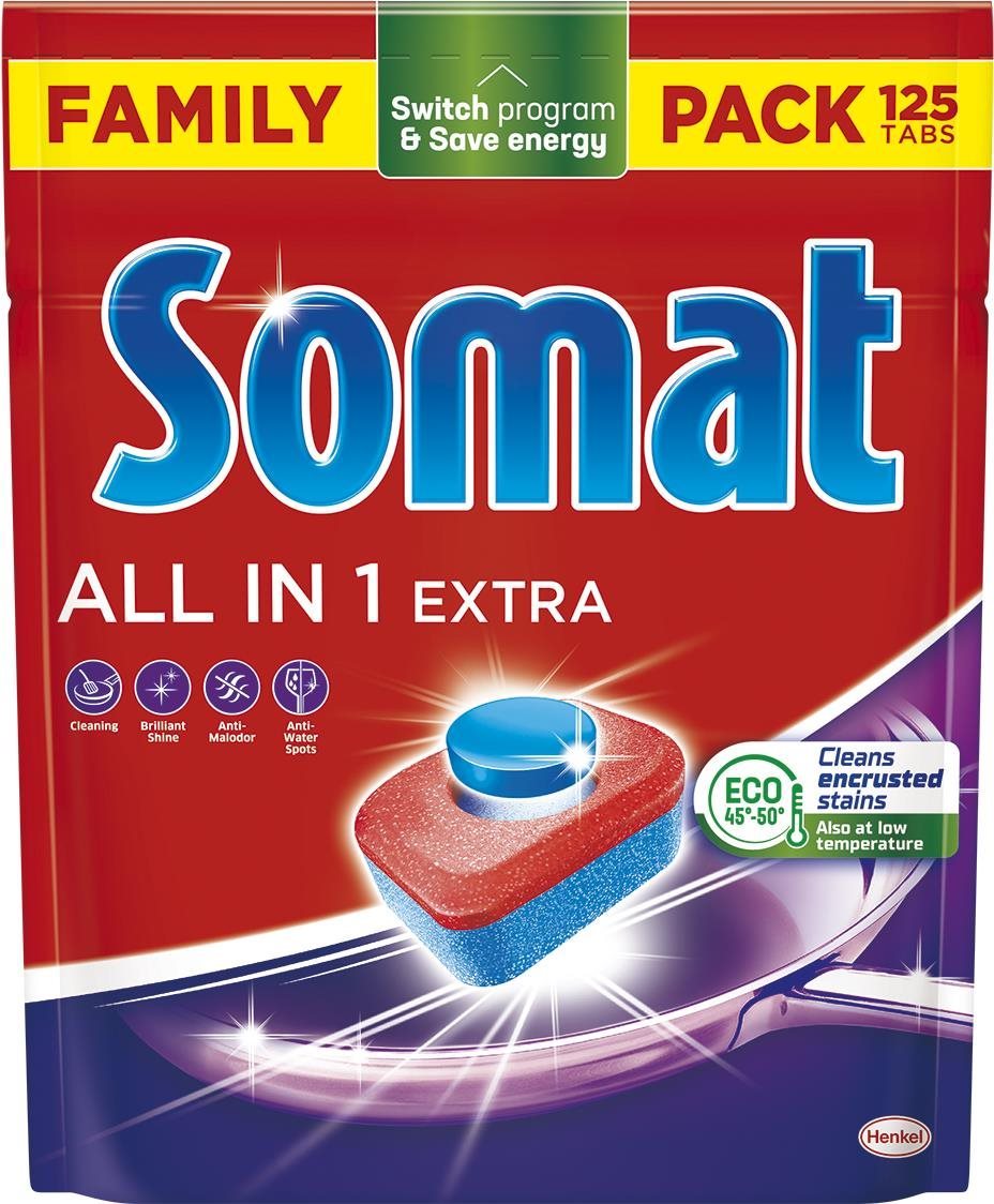 Somat All in 1 Extra, 125 db Mosogatógép tabletta