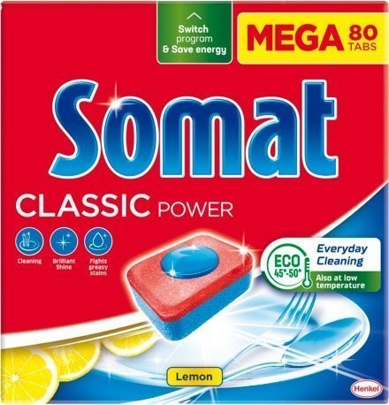 Somat Classic Power Lemon, 80 db Mosogatógép tabletta
