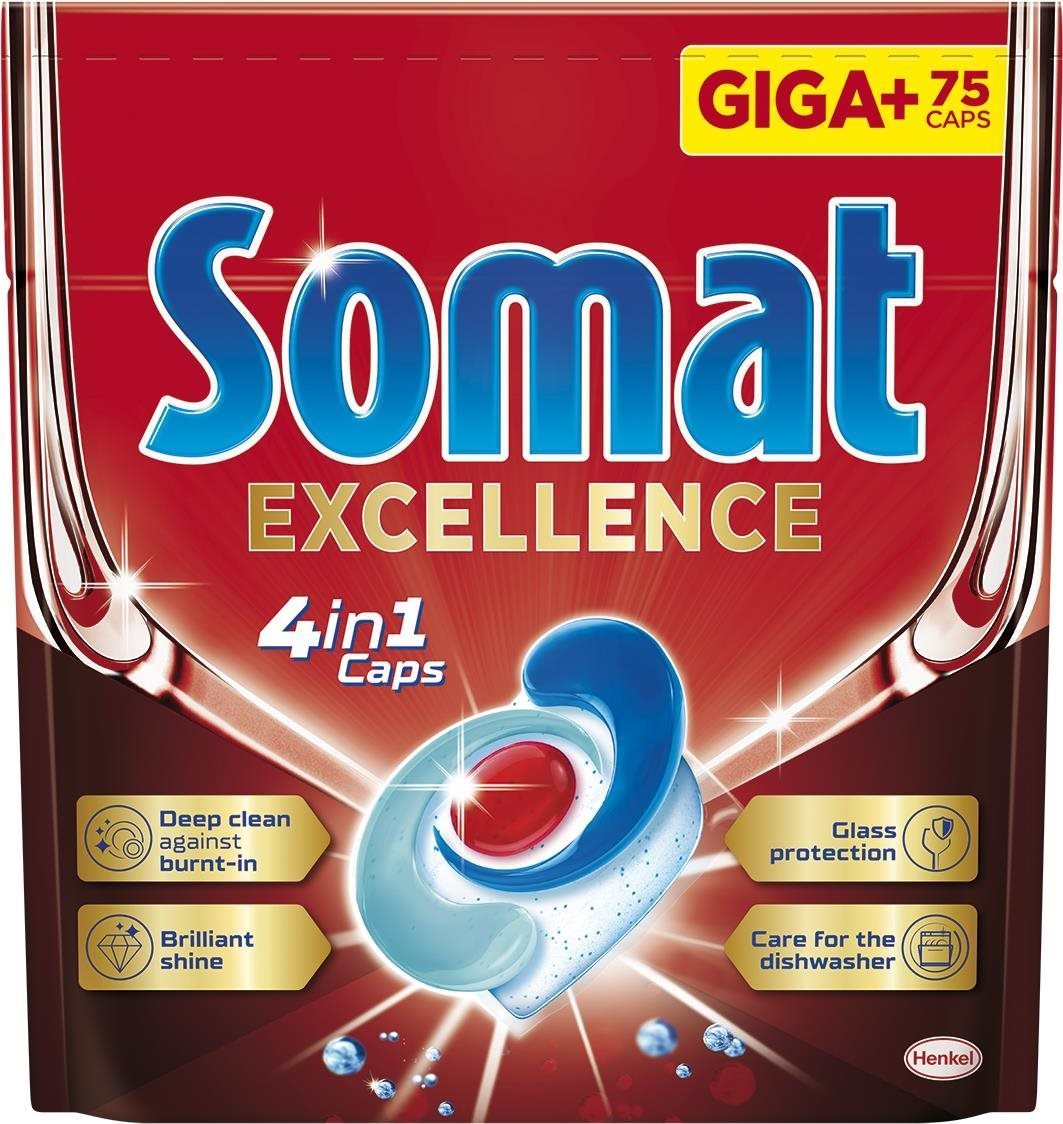 SOMAT Excellence 4 v 1, 75 ks Tablety do umývačky