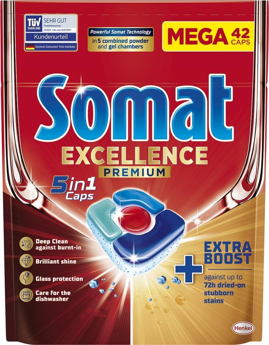 Somat Excellence 5in1, 42 db Mosogatógép tabletta