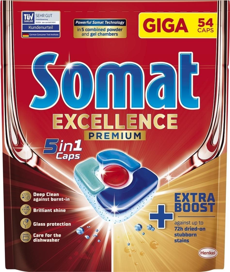 Somat Excellence 5in1, 54 db Mosogatógép tabletta