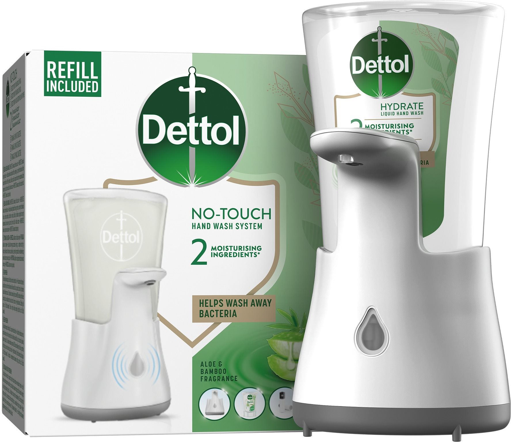 DETTOL Bezdotykový dávkovač mydla Aloe Vera 250 ml Dávkovač mydla