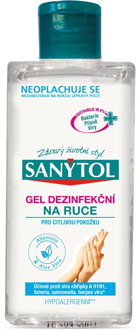 SANYTOL Dezinfekčný gél Sensitive 75 ml Antibakteriálny gél