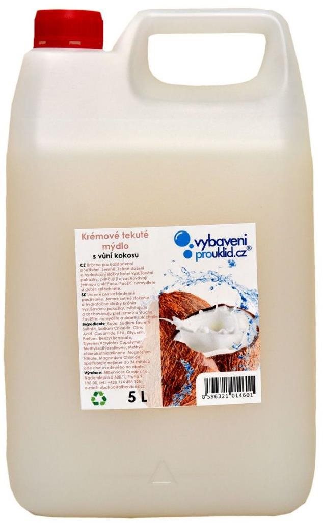 VYBAVENIPROUKLID.CZ, Krémové tekuté mydlo s vôňou kokosu, 5 l...
