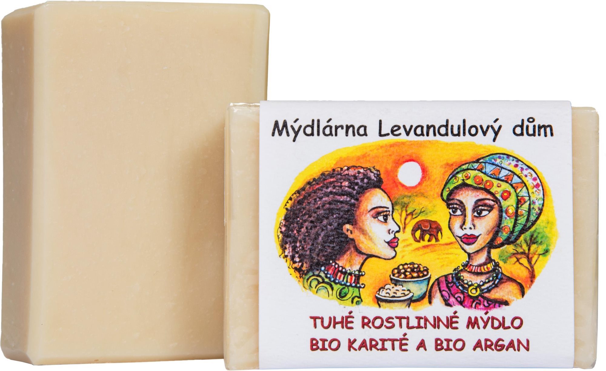 LEVANDUĽOVÝ DOM Tuhé rastlinné mydlo Bio karité a Bio argan 120 g...