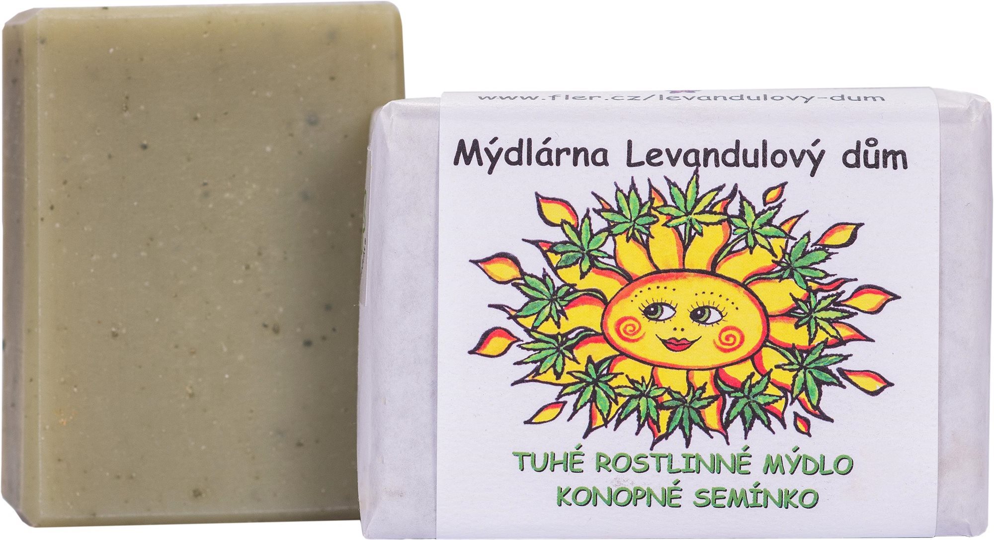 LEVANDULOVÝ DŮM Tuhé rostilinné mýdlo Konopné semínko 120 g Tuhé...
