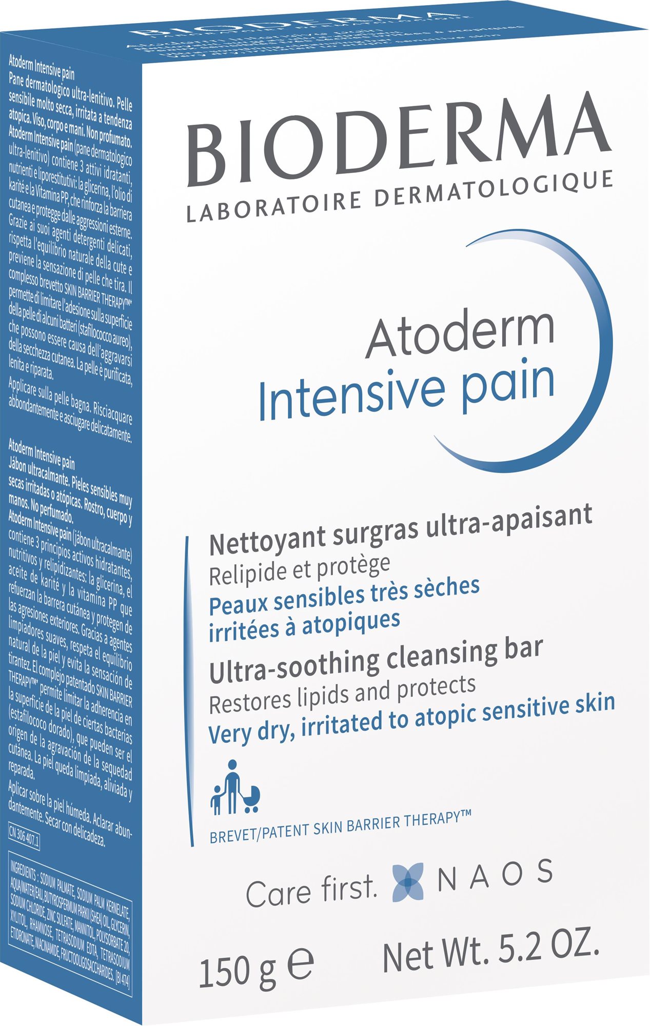 BIODERMA Atoderm Intensive Umývacia kocka 150 g Tuhé mydlo