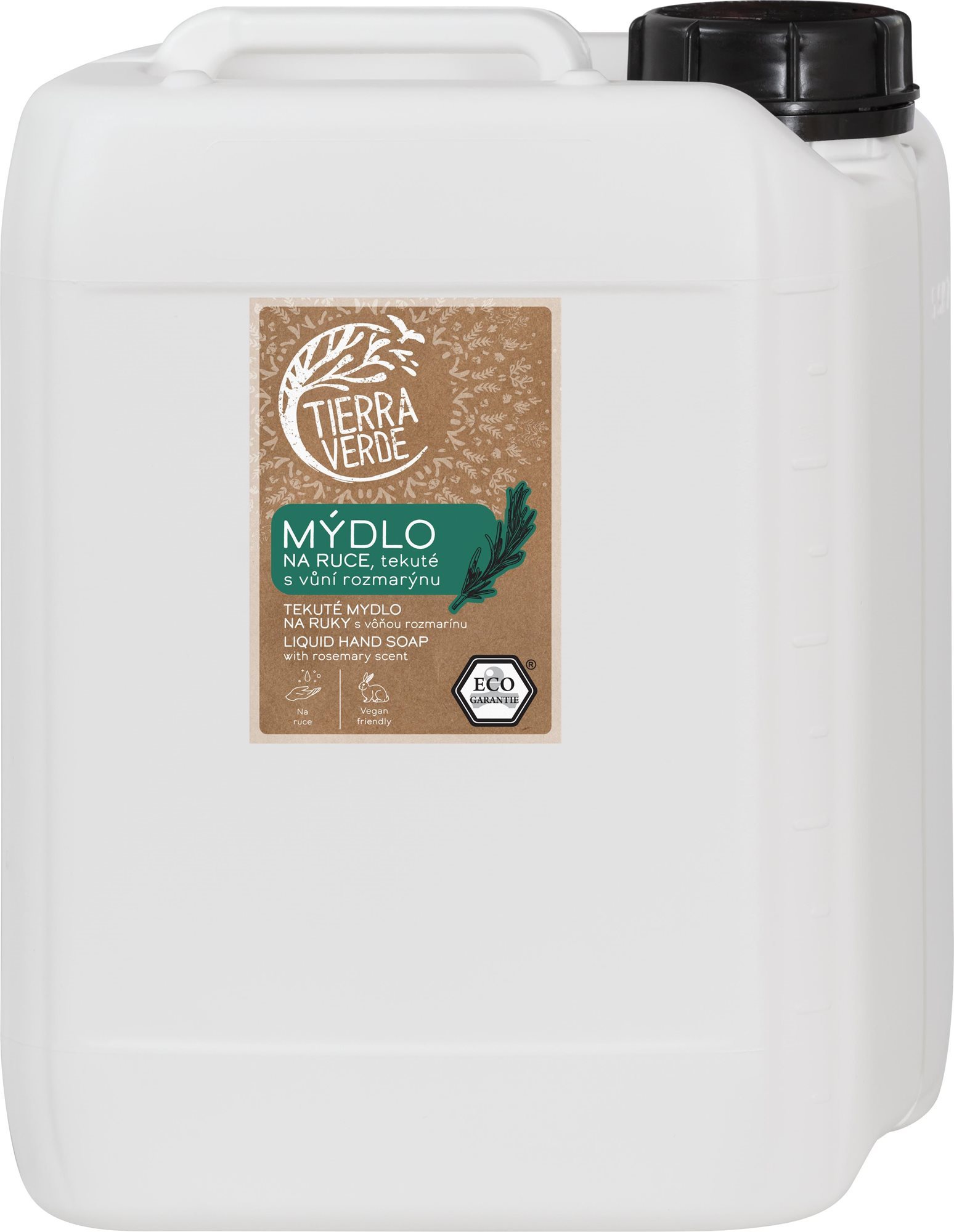 TIERRA VERDE Tekuté mydlo na ruky Rozmarín 5 l Tekuté mydlo