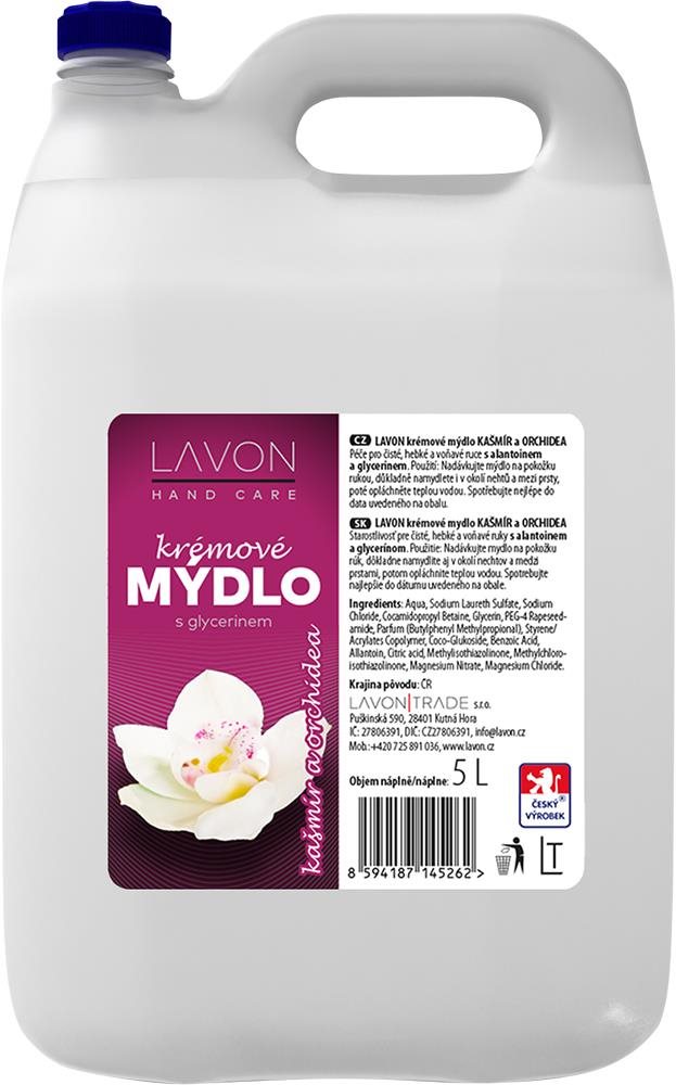 LAVON Tekuté mydlo Kašmír & Orchidea 5 l Tekuté mydlo