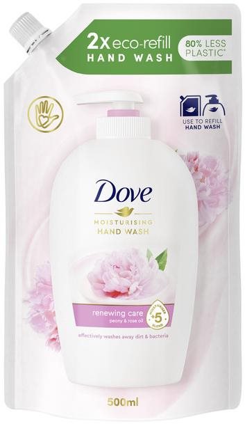DOVE Tekuté mýdlo Pivoňka náhradní náplň 500 ml Tekuté mýdlo