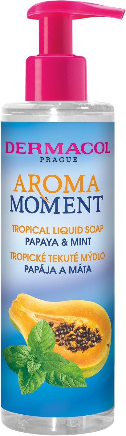 DERMACOL Aroma Moment tekuté mydlo Papája a mäta 250 ml Tekuté mydlo