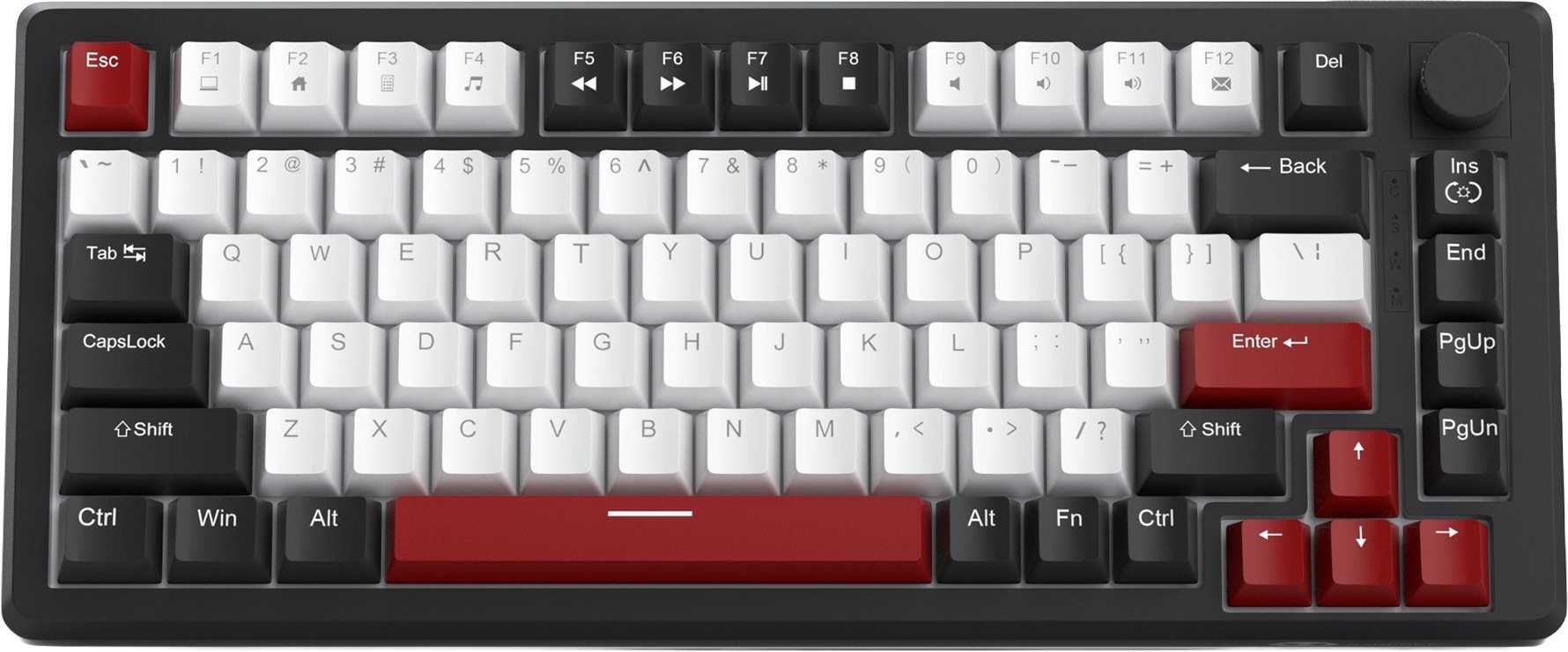 MageGee MK-STAR75-BW Mechanical Keyboard - US Gamer billentyűzet
